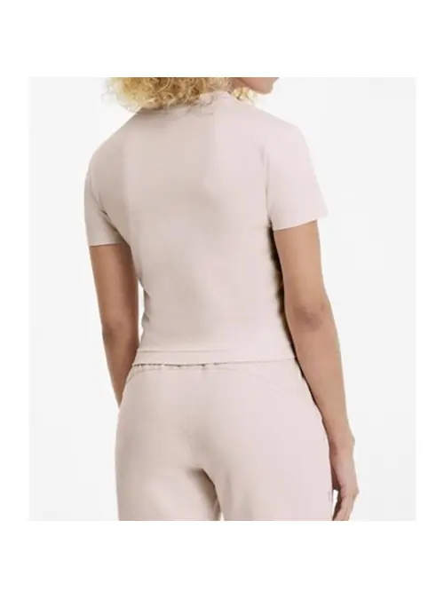 Puma Damski T-shirt Nu-tility Fitted Tee 58137717 Różowy | Sklep Monotox