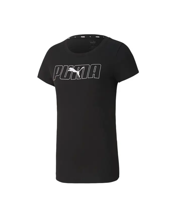 Puma Damski T-shirt Rebel Graphic Tee 58355701 Czarny | Sklep Monotox