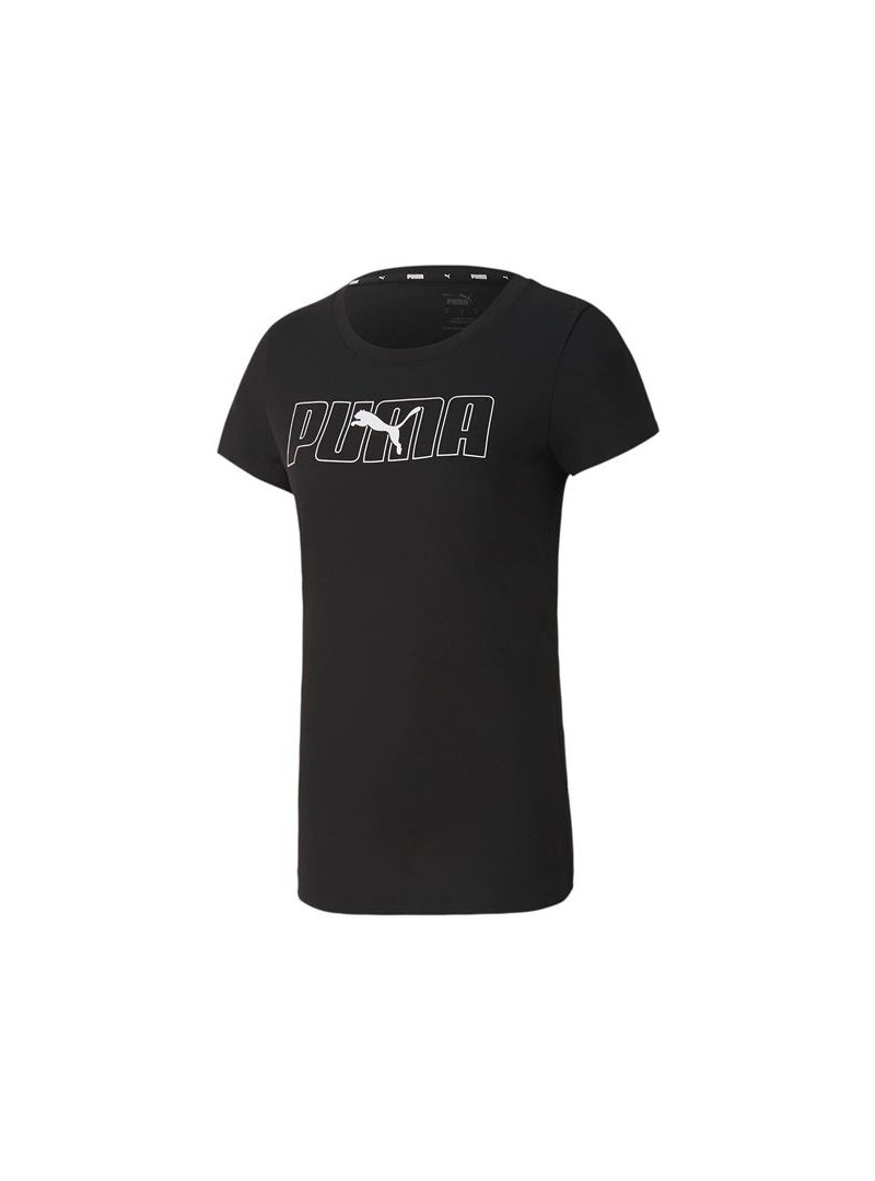 Puma Damski T-shirt Rebel Graphic Tee 58355701 Czarny | Sklep Monotox