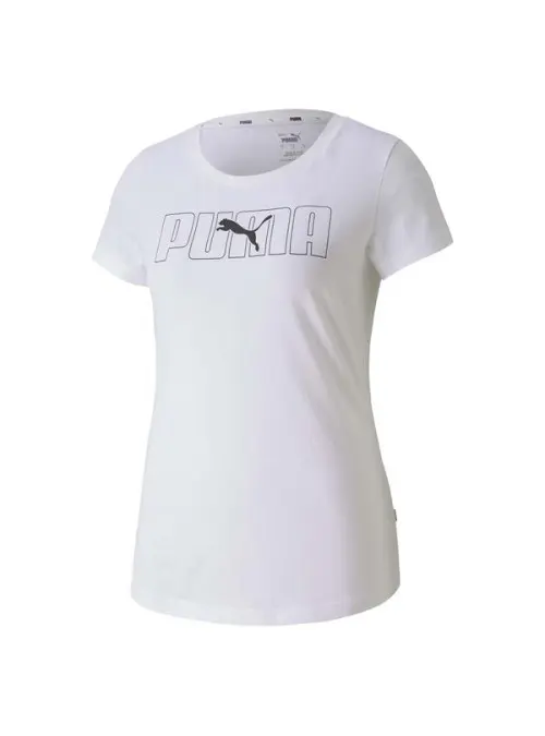 Puma Damski T-shirt Rebel Graphic Tee 58355752 Biały | Sklep Monotox