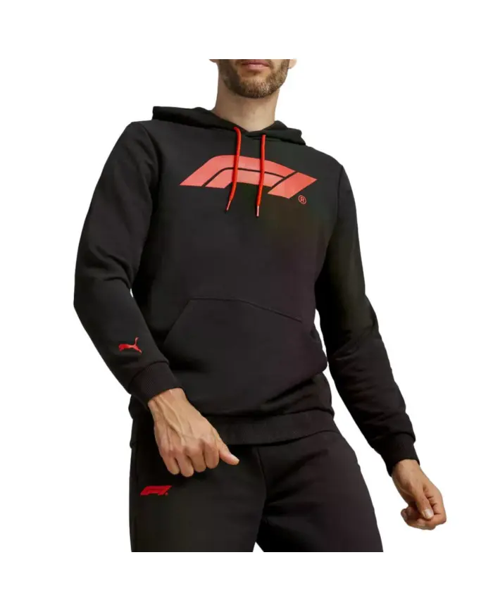 Puma Męska Bluza F1 Ess Logo Hoodie 62585301 Czarny | Sklep Monotox