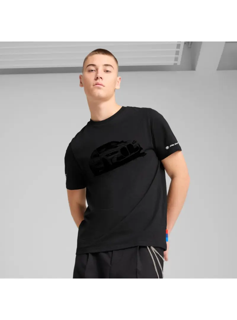 Puma Męski T-shirt Bmw Mms Ess Graphic Tee 63063301 Czarny | Sklep Monotox