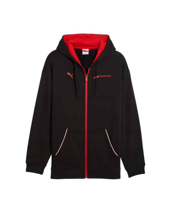 Puma Męska Bluza F1 Ess + Fullzip Hoodie 63265301 Czarny | Sklep Monotox