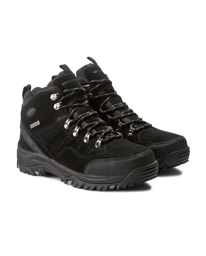Skechers Męskie Sneakersy Relment Pelmo 64869BLK Czarny | Sklep Monotox