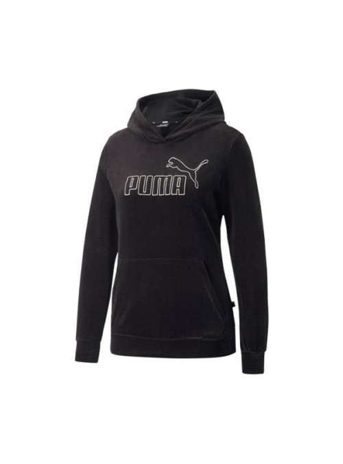 Puma Damska Bluza Ess+ Velour Hoodie 67000801 Czarny | Sklep Monotox