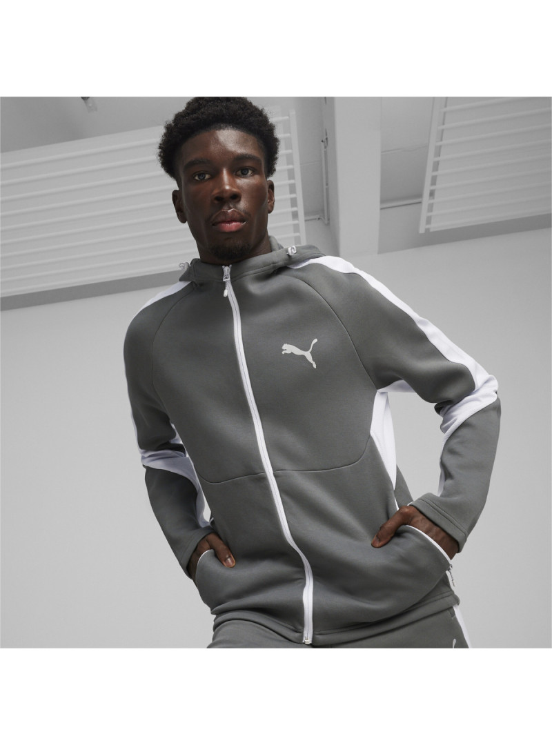 Puma Męska Bluza Evostripe Full-zip Hoodie 67899580 Szary | Sklep Monotox