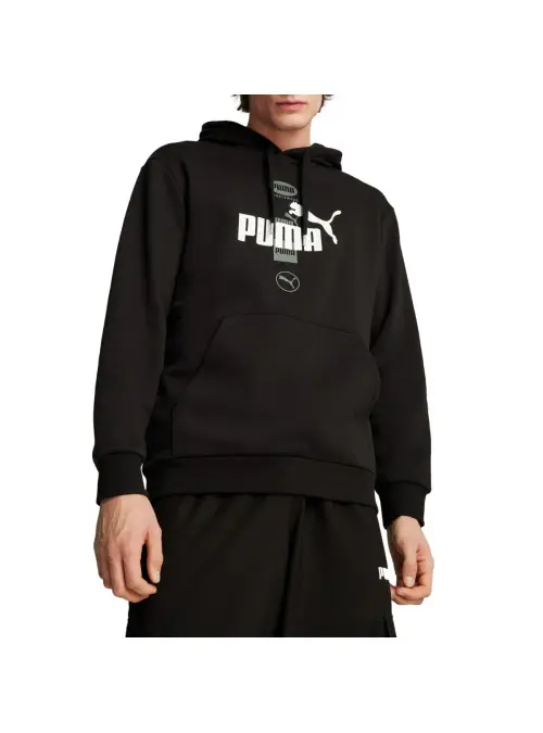 Puma Męska Bluza Power Graphic Hoodie Fl 68174101 Czarny | Sklep Monotox