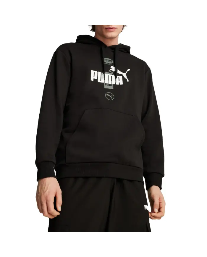 Puma Męska Bluza Power Graphic Hoodie Fl 68174101 Czarny | Sklep Monotox