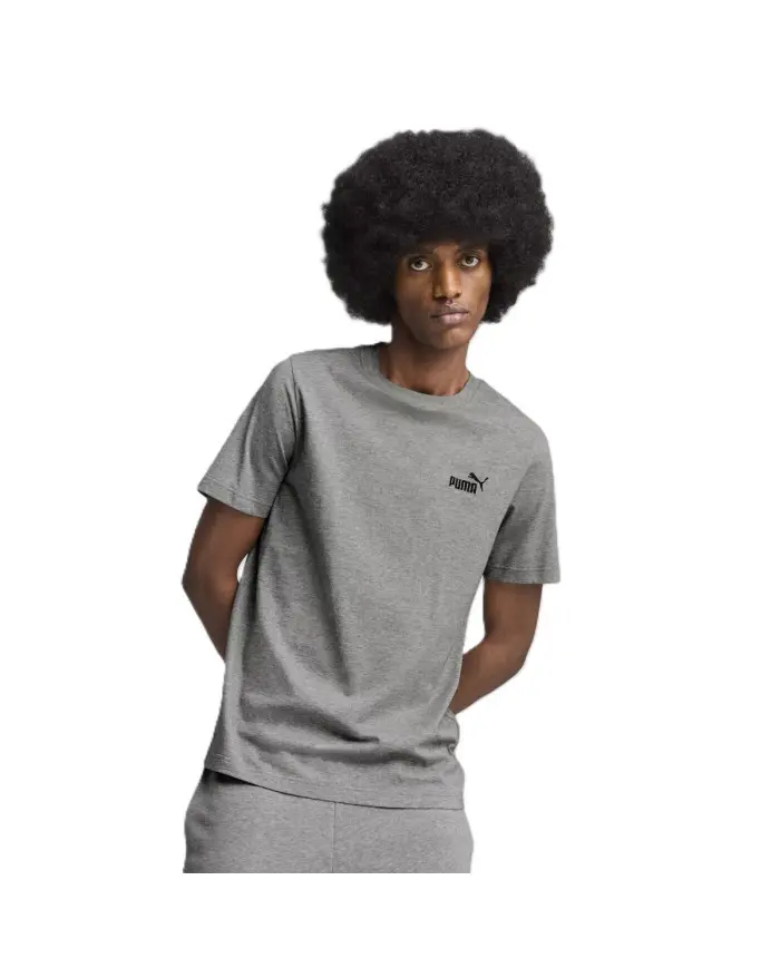 Puma Męski T-shirt Ess Small No.1 Logo Tee 68253403 Szary | Sklep Monotox