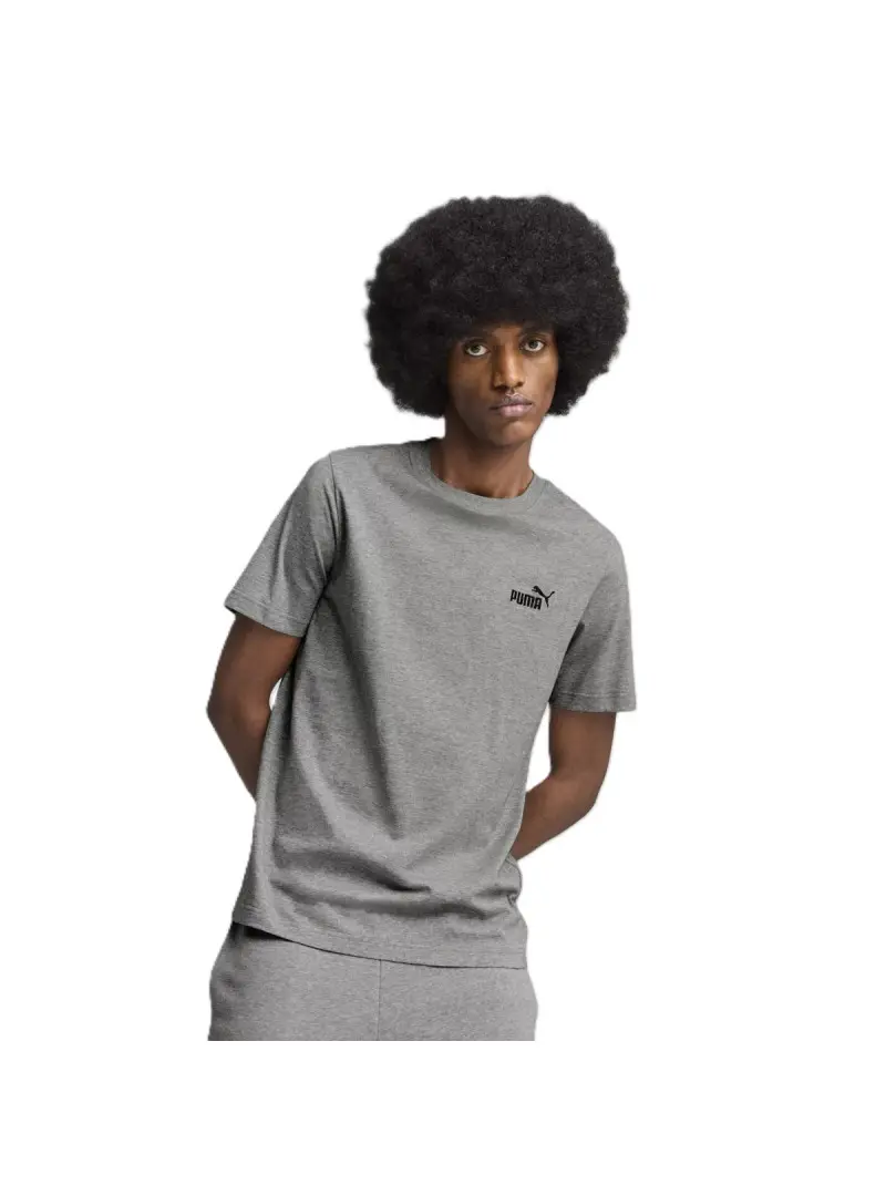 Puma Męski T-shirt Ess Small No.1 Logo Tee 68253403 Szary | Sklep Monotox