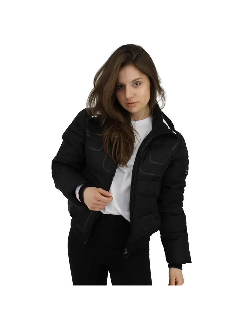 Fila Damska Kurtka Lajana Padded Jkt W 683175002 Czarny | Sklep Monotox
