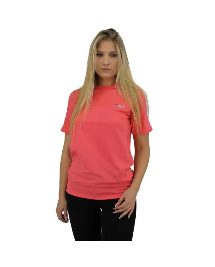Fila Dziecięcy T-shirt Taped Tee Teens 683402B011 Różowy | Sklep Monotox