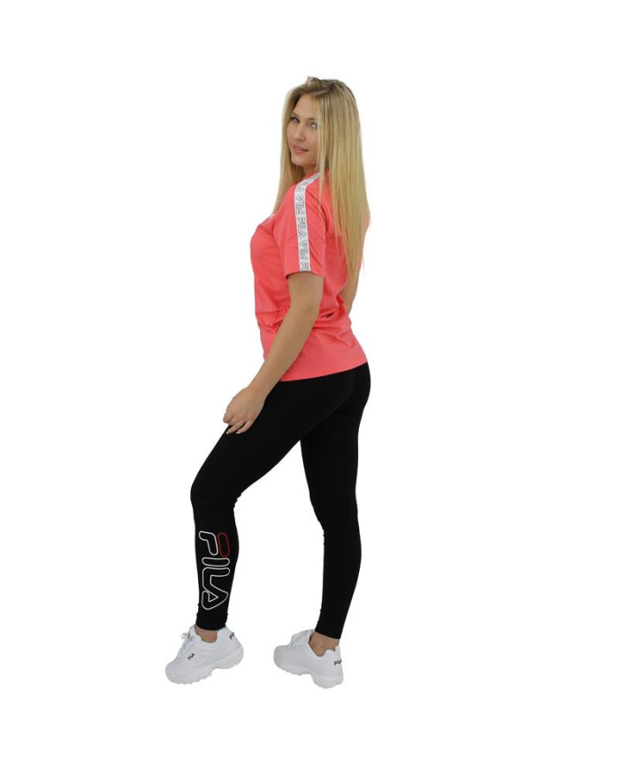 Fila Dziecięcy T-shirt Taped Tee Teens 683402B011 Różowy | Sklep Monotox