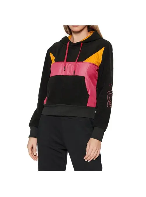 Fila Damska Bluza Pippa Cropped Hoody W 683438A273 Czarny | Sklep Monotox