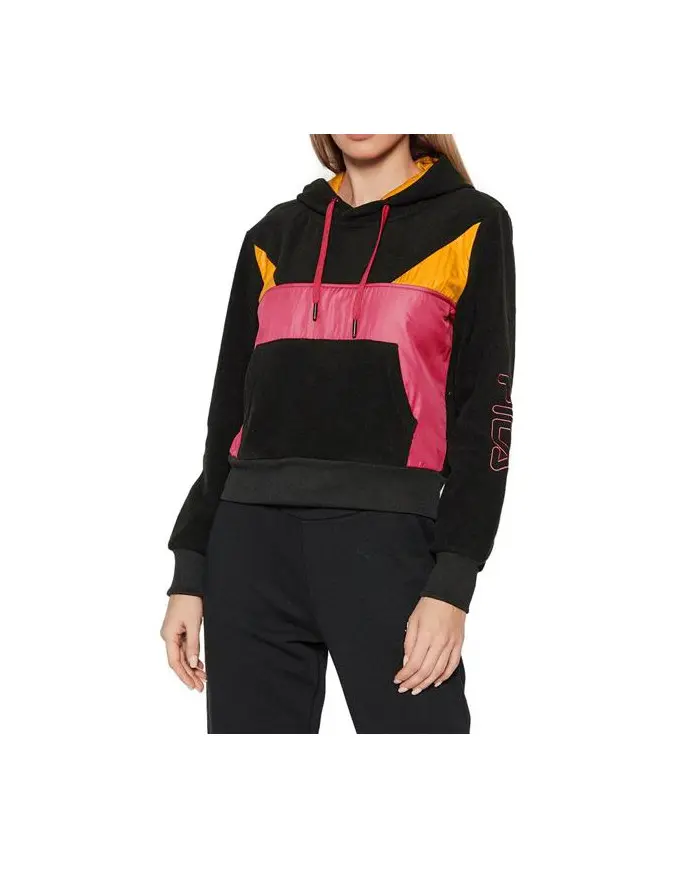 Fila Damska Bluza Pippa Cropped Hoody W 683438A273 Czarny | Sklep Monotox