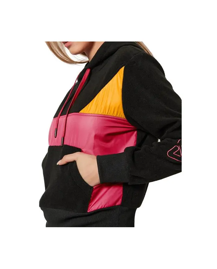 Fila Damska Bluza Pippa Cropped Hoody W 683438A273 Czarny | Sklep Monotox