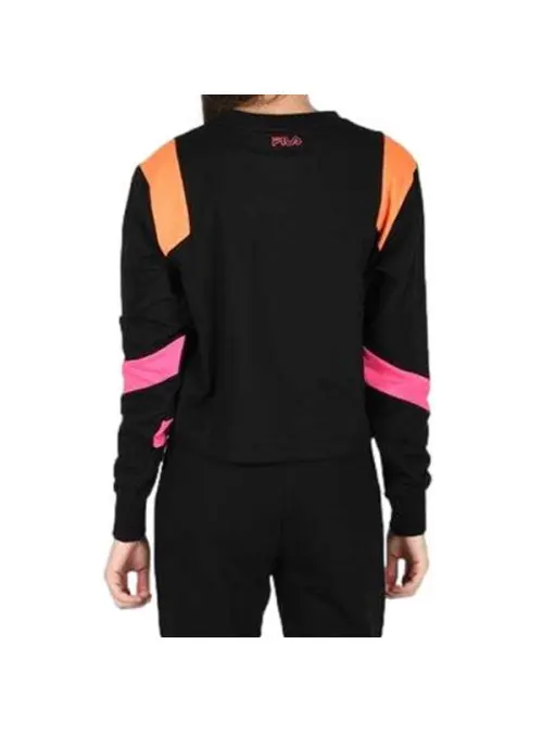 Fila Damska Bluza Pita Cropped Crew W 683442A273 Czarny | Sklep Monotox