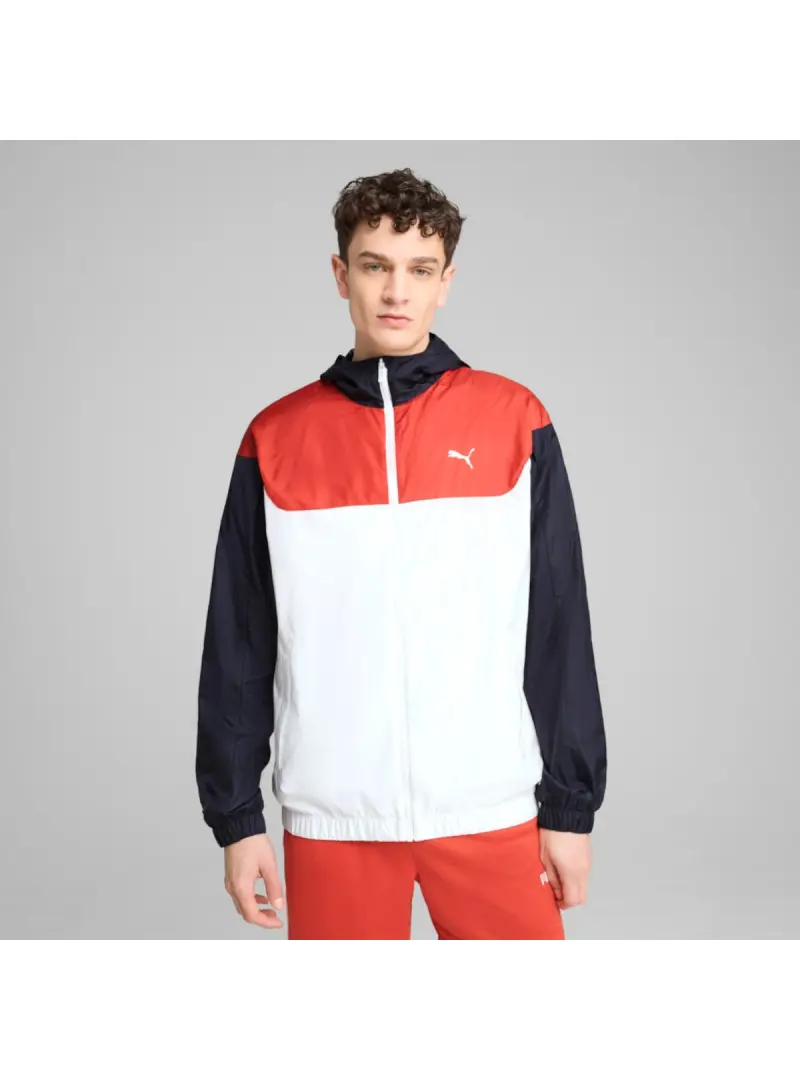 Puma Męska Kurtka Ess Relaxed Windbreaker Puma W 68462602 Czerwony | Sklep Monotox