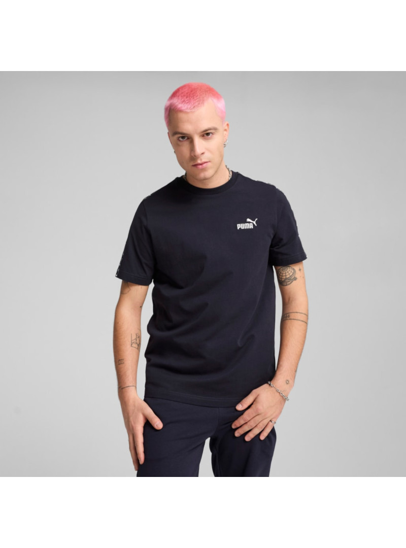 Puma Męski T-shirt Ess Tape Tee New 68467416 Granatowy | Sklep Monotox