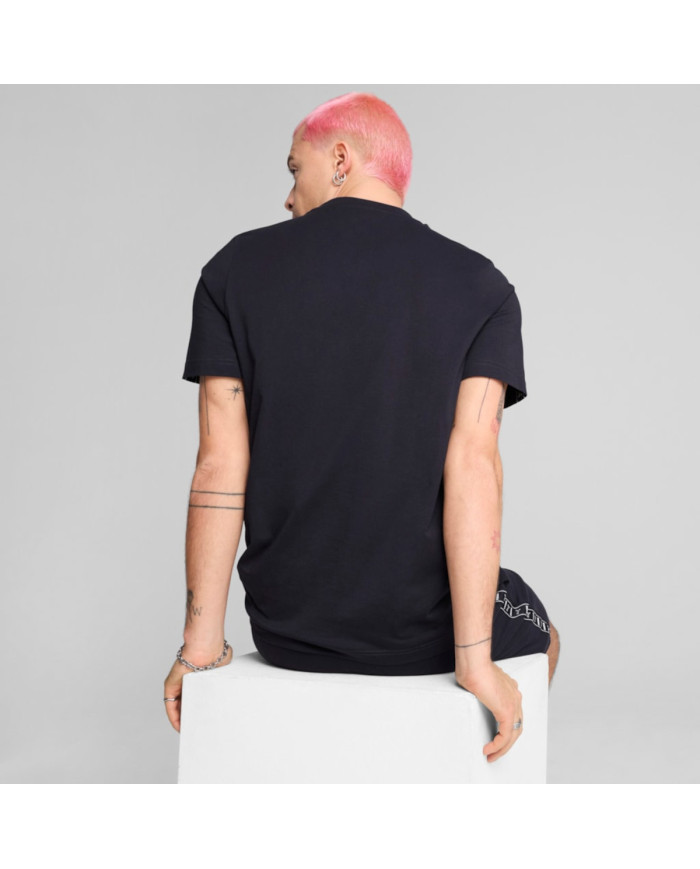 Puma Męski T-shirt Ess Tape Tee New 68467416 Granatowy | Sklep Monotox