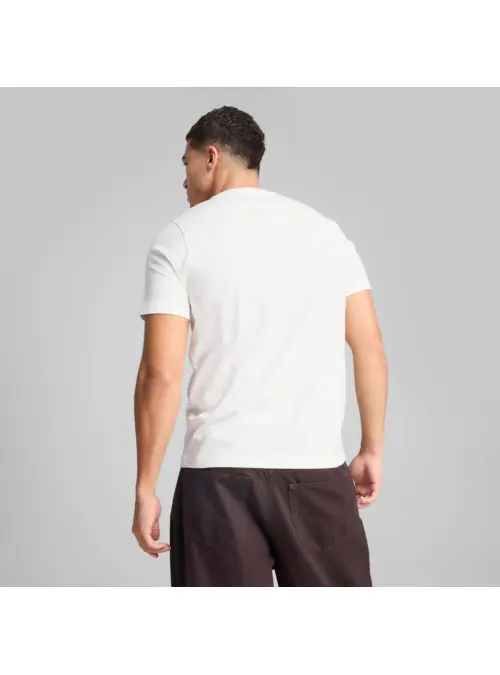 Puma Męski T-shirt Ess 2 Color No.1 Logo Tee 68470802 Biały | Sklep Monotox