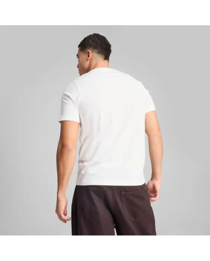 Puma Męski T-shirt Ess 2 Color No.1 Logo Tee 68470802 Biały | Sklep Monotox