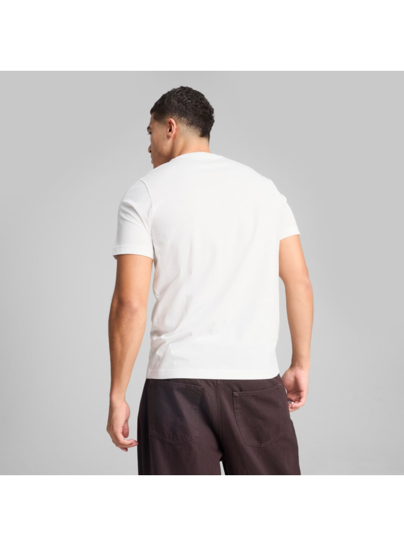 Puma Męski T-shirt Ess 2 Color No.1 Logo Tee 68470802 Biały | Sklep Monotox