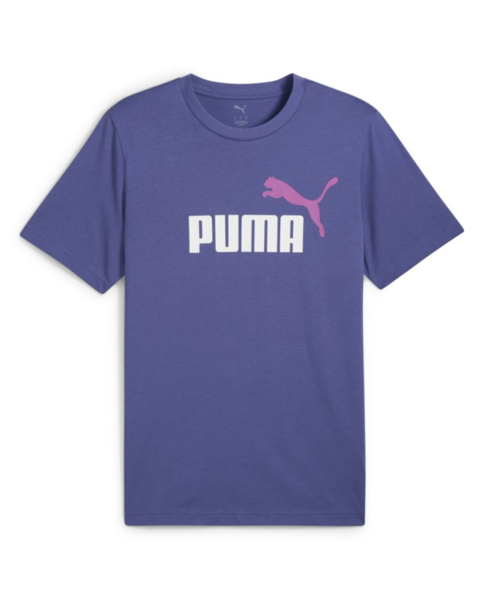 Puma Męski T-shirt Ess 2 Color No.1 Logo Tee 68470846 Fioletowy | Sklep Monotox