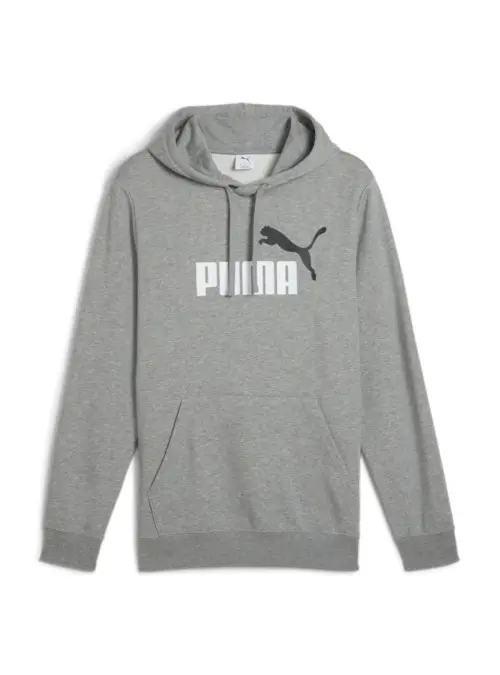 Puma Męska Bluza Ess 2 Color No.1 Logo Hoodie 68471203 Szary | Sklep Monotox