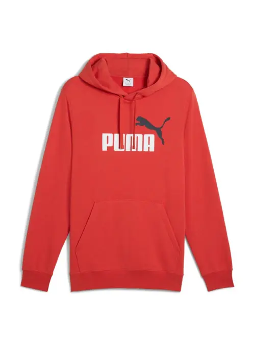 Puma Męska Bluza Ess 2 Color No.1 Logo Hoodie 68471215 Czerwony | Sklep Monotox