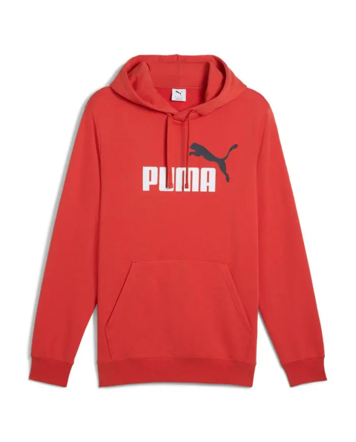 Puma Męska Bluza Ess 2 Color No.1 Logo Hoodie 68471215 Czerwony | Sklep Monotox