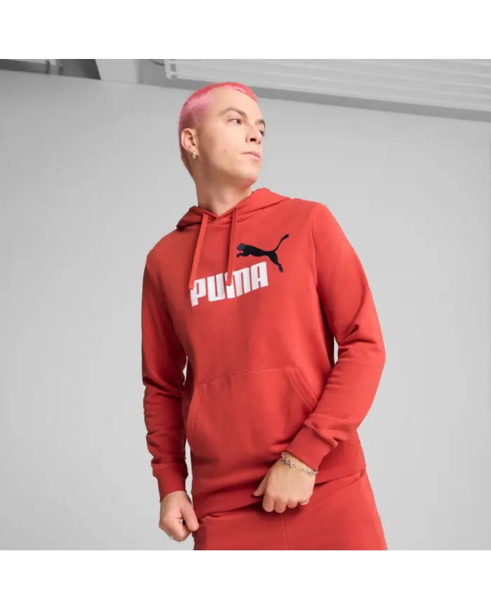 Puma Męska Bluza Ess 2 Color No.1 Logo Hoodie 68471215 Czerwony | Sklep Monotox
