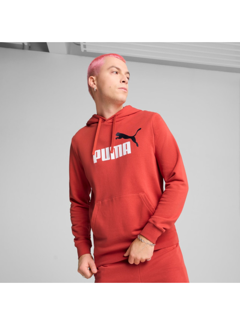 Puma Męska Bluza Ess 2 Color No.1 Logo Hoodie 68471215 Czerwony | Sklep Monotox