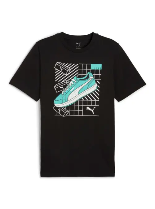 Puma Męski T-shirt Graphics Sneaker Tee Puma Blac 68483001 Czarny | Sklep Monotox