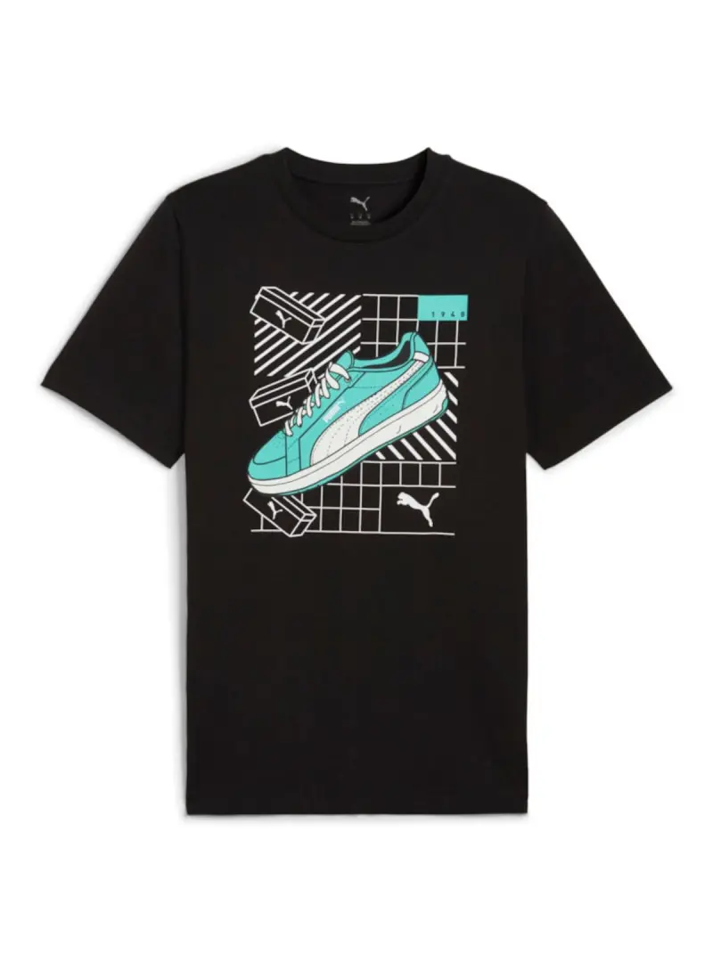 Puma Męski T-shirt Graphics Sneaker Tee Puma Blac 68483001 Czarny | Sklep Monotox