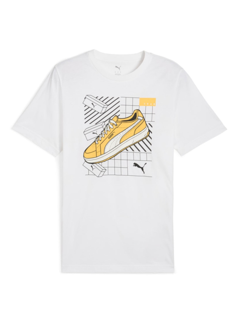Puma Męski T-shirt Graphics Sneaker Tee Puma Whit 68483002 Biały | Sklep Monotox