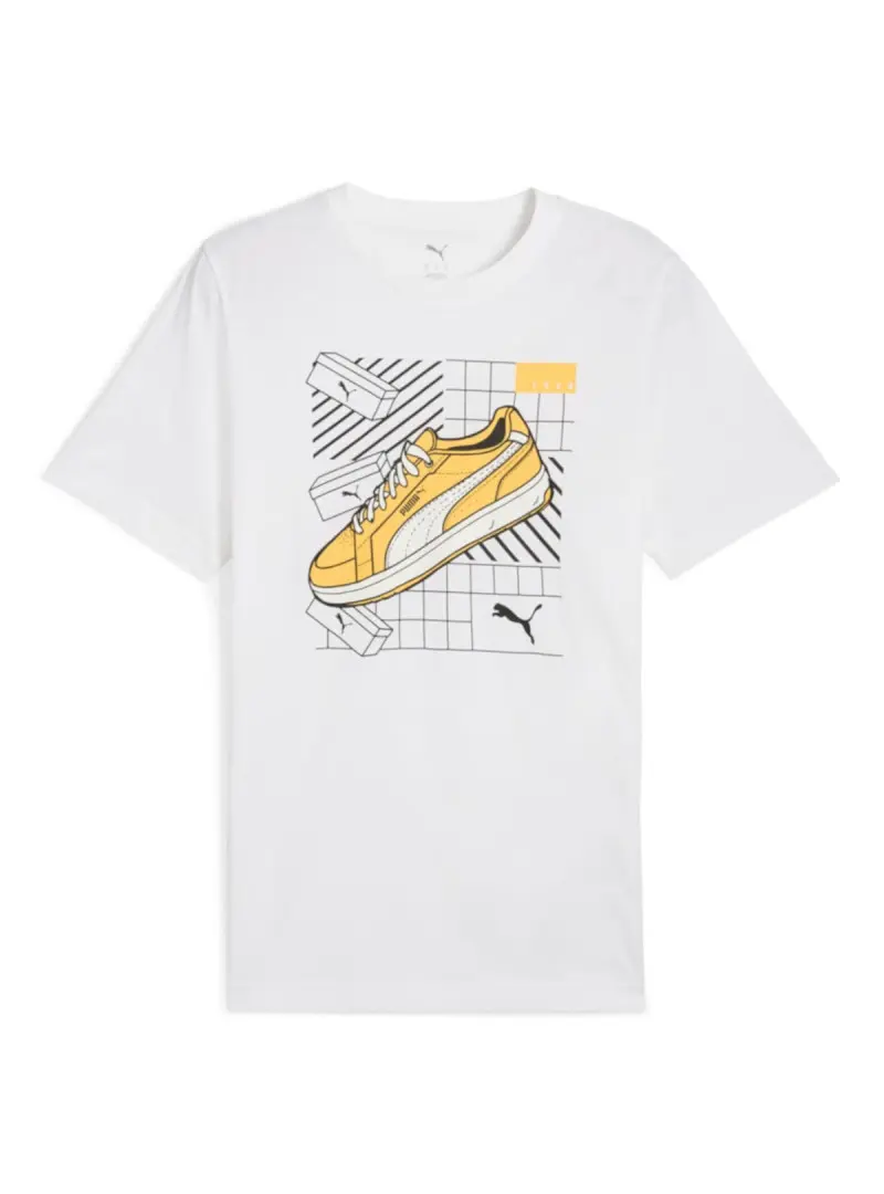 Puma Męski T-shirt Graphics Sneaker Tee Puma Whit 68483002 Biały | Sklep Monotox
