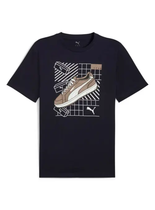 Puma Męski T-shirt Graphics Sneaker Tee New 68483016 Granatowy | Sklep Monotox