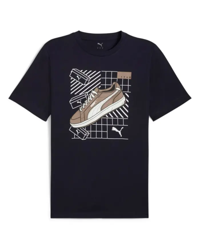 Puma Męski T-shirt Graphics Sneaker Tee New 68483016 Granatowy | Sklep Monotox