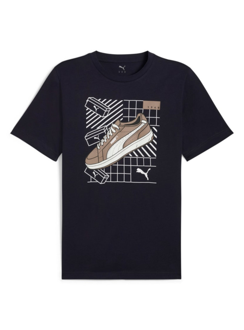 Puma Męski T-shirt Graphics Sneaker Tee New 68483016 Granatowy | Sklep Monotox