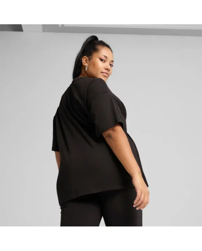 Puma Damski T-shirt Ess Relaxed Tee Puma 68497101 Czarny | Sklep Monotox