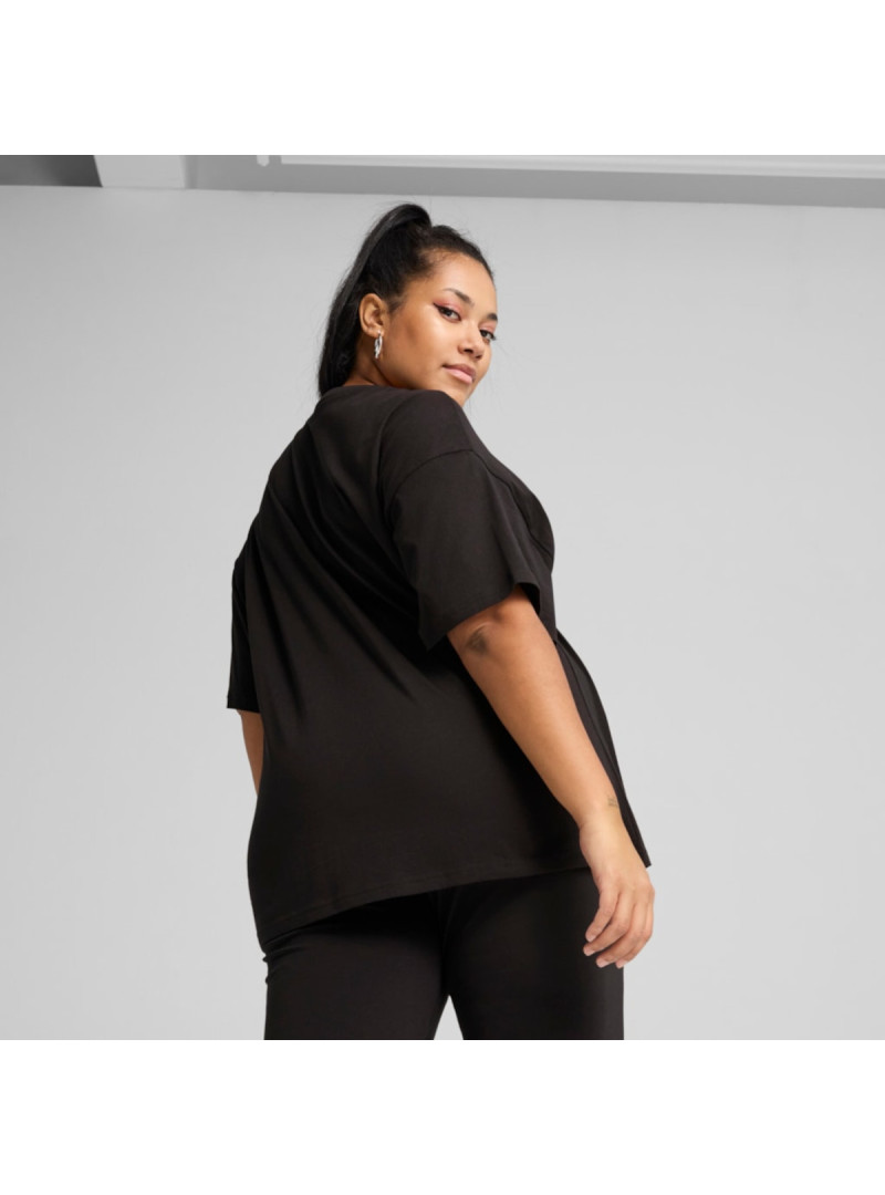 Puma Damski T-shirt Ess Relaxed Tee Puma 68497101 Czarny | Sklep Monotox