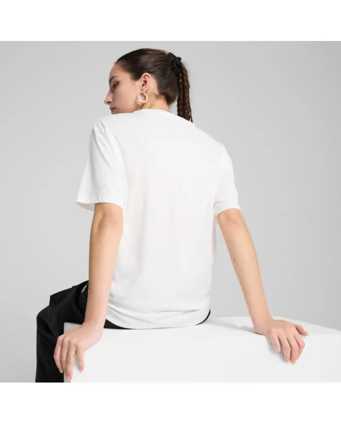 Puma Damski T-shirt Ess Relaxed Tee Puma 68497102 Biały | Sklep Monotox