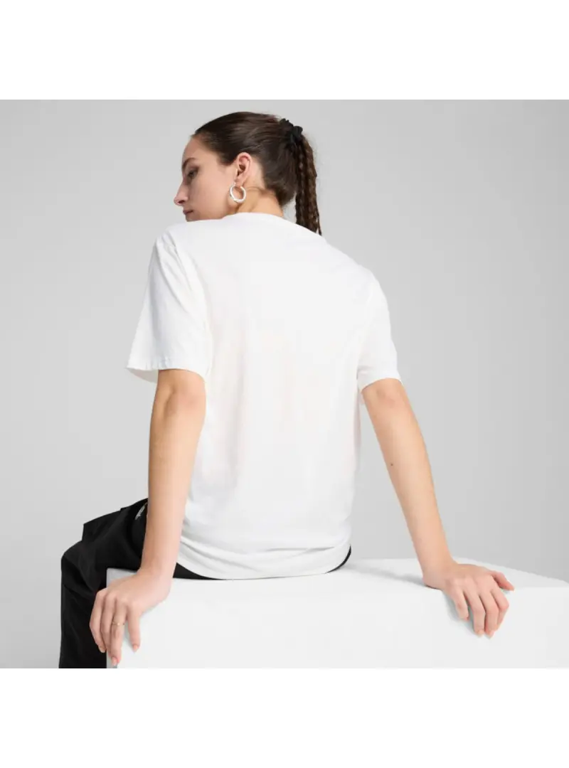 Puma Damski T-shirt Ess Relaxed Tee Puma 68497102 Biały | Sklep Monotox
