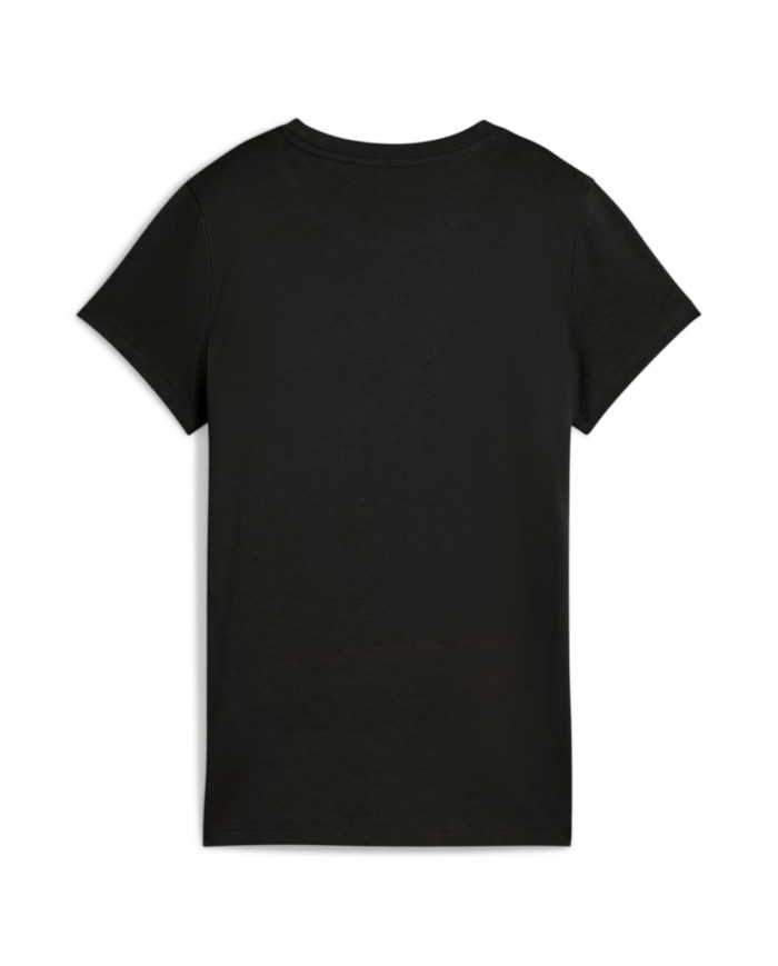 Puma Damski T-shirt Ess Script Tee Puma 68498201 Czarny | Sklep Monotox