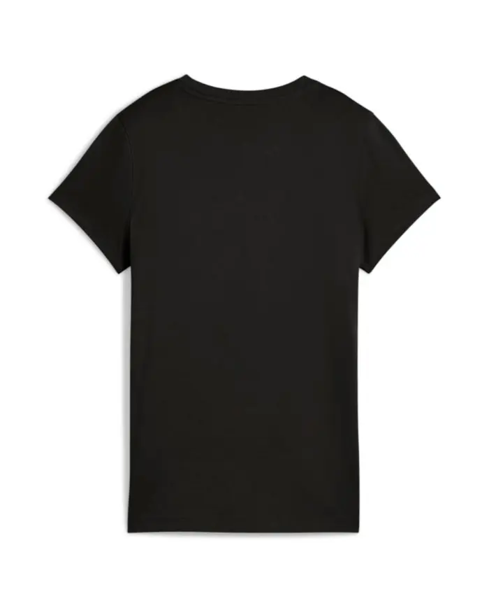 Puma Damski T-shirt Ess Script Tee Puma 68498201 Czarny | Sklep Monotox