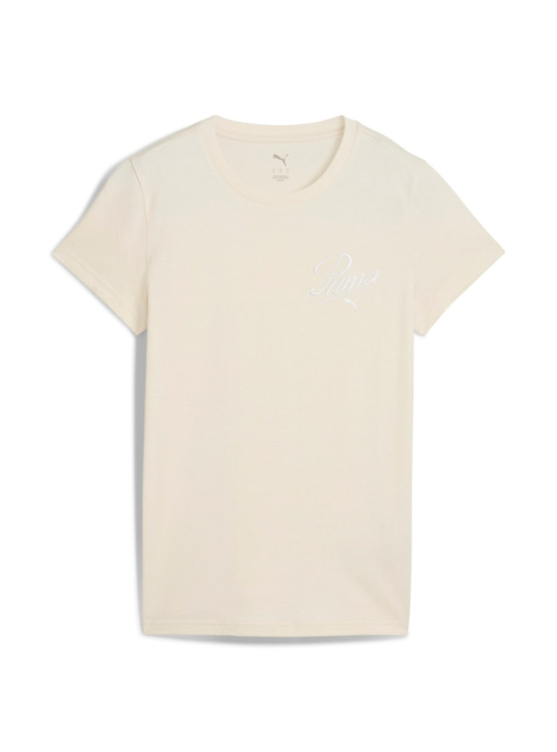 Puma Damski T-shirt Ess Script Tee Alpine Snow 68498287 Beżowy | Sklep Monotox