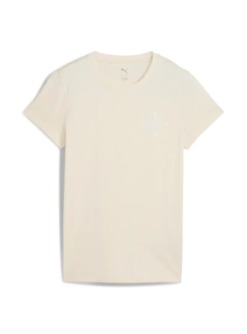 Puma Damski T-shirt Ess Script Tee Alpine Snow 68498287 Beżowy | Sklep Monotox
