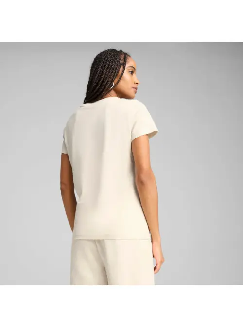 Puma Damski T-shirt Ess Script Tee Alpine Snow 68498287 Beżowy | Sklep Monotox