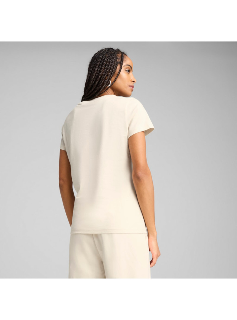 Puma Damski T-shirt Ess Script Tee Alpine Snow 68498287 Beżowy | Sklep Monotox